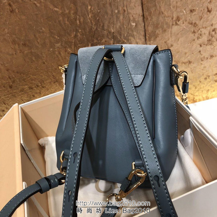Chloe克洛伊 Chloe Faye backpack克洛伊 mini雙肩包 法國原廠牛皮搭配麂皮 1232  ypk1112